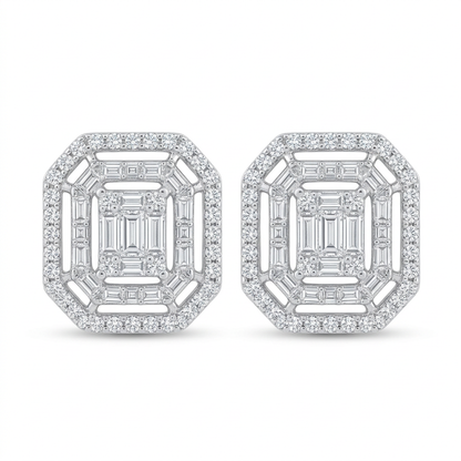 Aretes Cuadro de Diamantes