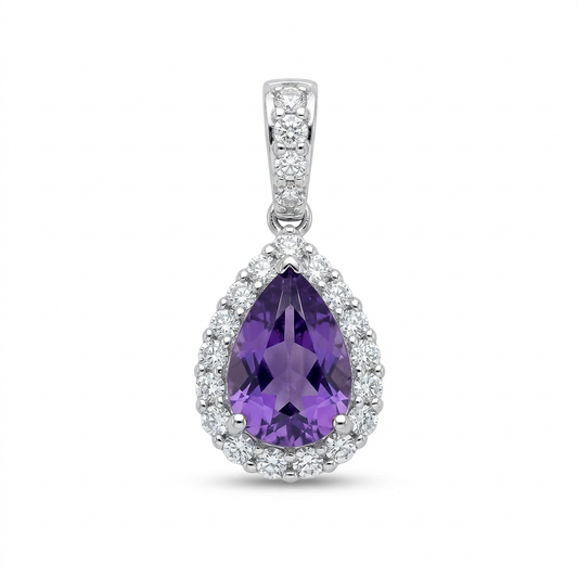 Dije Amatista & Diamantes