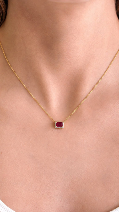 Gargantilla Rubí & Diamantes