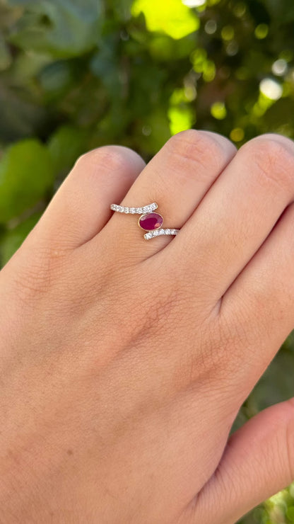 Rubí Biselado & Diamantes