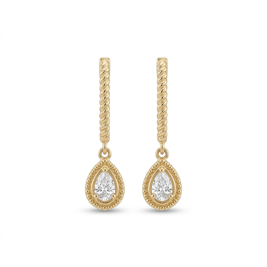 Coquetas con Diamante Gota