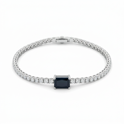 Pulsera con Zafiro Central