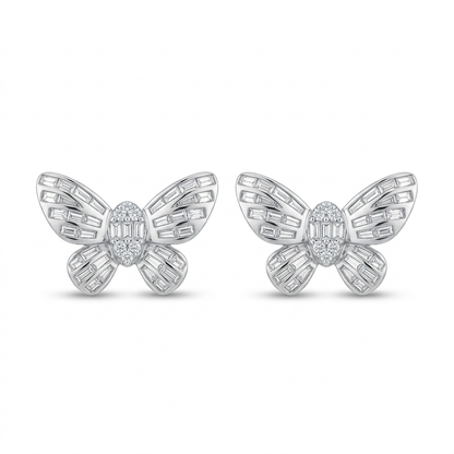 Aretes Mariposa con Diamantes