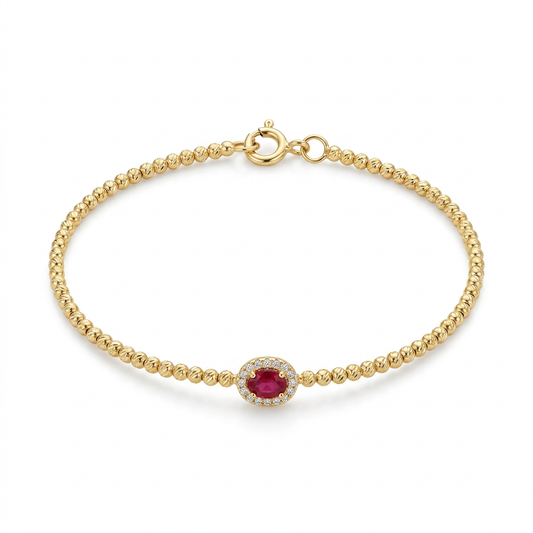 Pulsera Rubí Boleada
